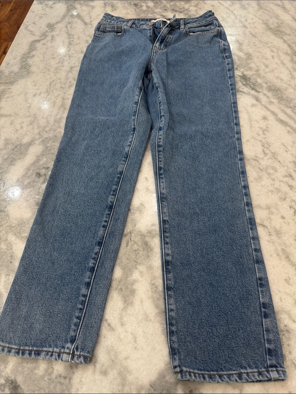 PacSun Women's Straight Leg Jeans - Classic Blue Denim